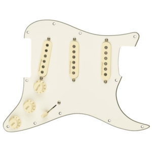 FENDER PRE WIRED PICKGUARD STRATOCASTER SSS VINTAGE NOISELESS IN PARCHMENT