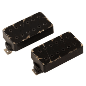 BARE KNUCKLE 6 STRING AFTERMATH HUMBUCKER BLACK BATTLE WORN